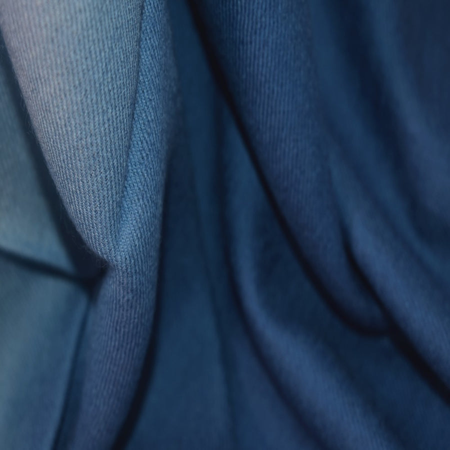 Esarfa Sal Casmir si Matase Naturala - Ombre 2 nuante -> Navy Blue - Cod: CASMIRSILK22