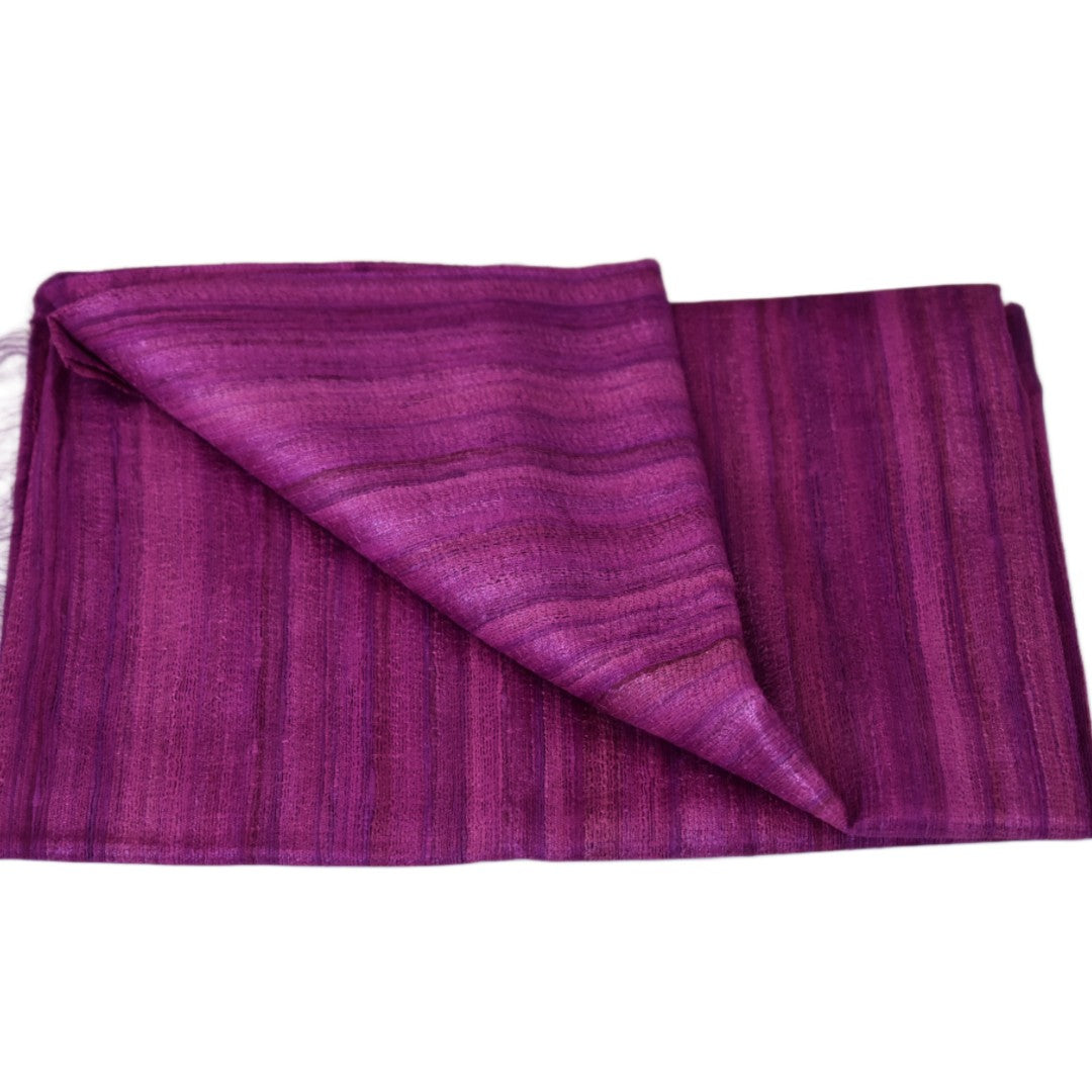 Sal tesut manual din 100% Matase Naturala Organica - Ghicha Tassar/Tussar Silk - Viva Magenta -> Cod:RGhicha(..)