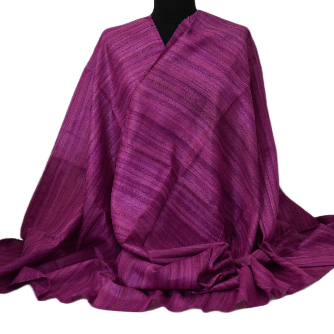 Sal tesut manual din 100% Matase Naturala Organica - Ghicha Tassar/Tussar Silk - Viva Magenta -> Cod:RGhicha(..)
