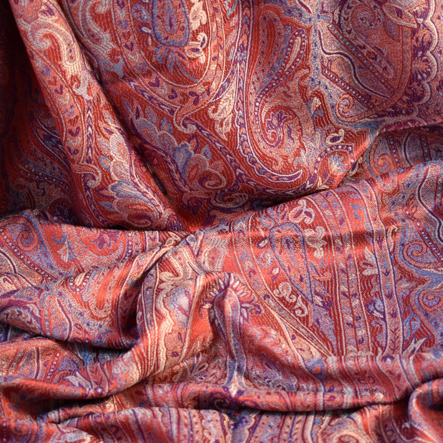 SAL Premium Jamawar din 100% Matase Naturala - Heritage -> Cod: PureSilkJamawar15