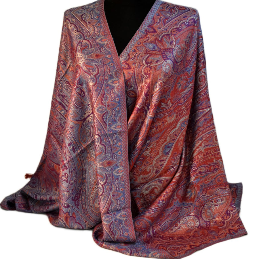 SAL Premium Jamawar din 100% Matase Naturala - Heritage -> Cod: PureSilkJamawar15