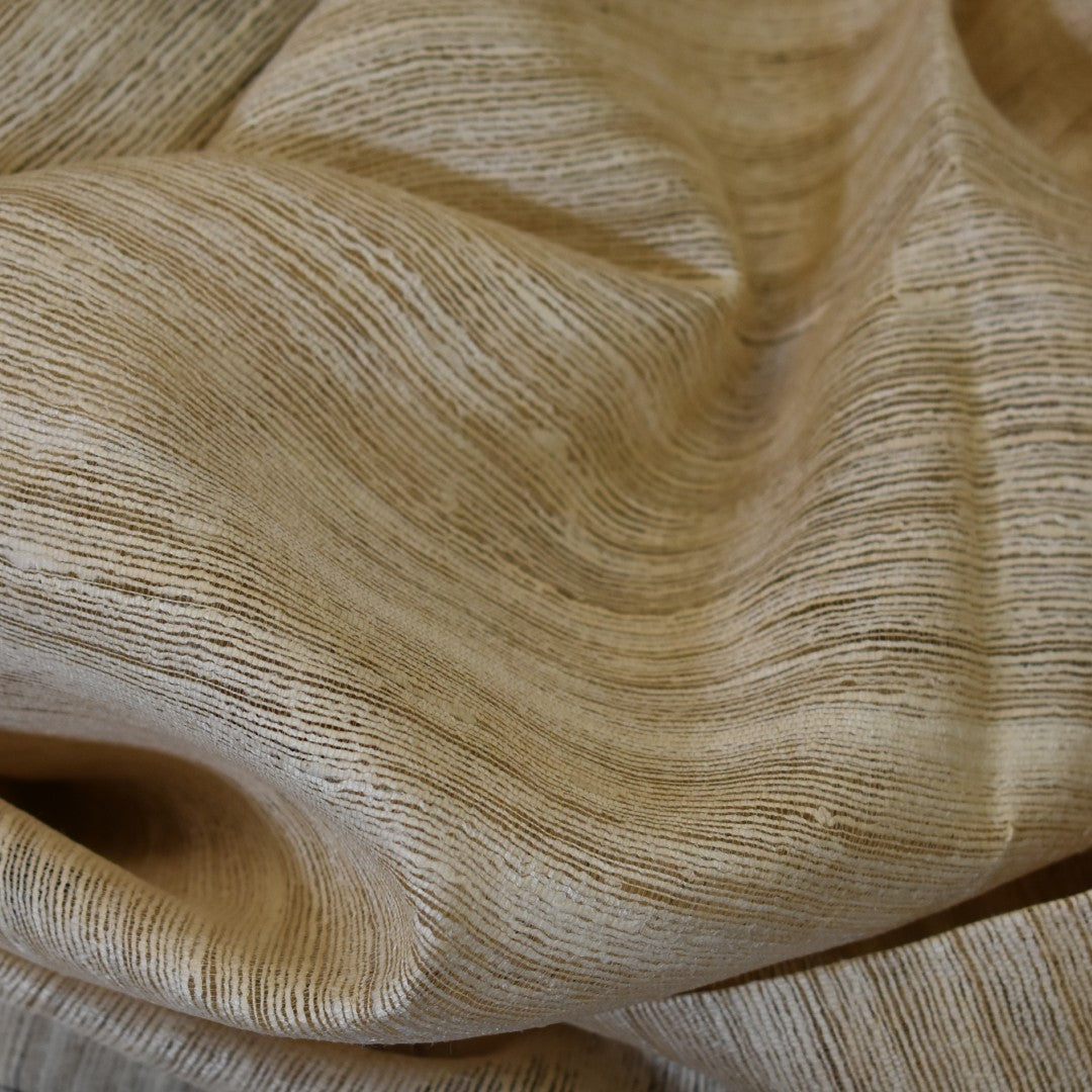 Sal tesut manual din 100% Matase Naturala Organica - Ghicha Tassar/Tussar Silk -> Cod: OrganicSilk17