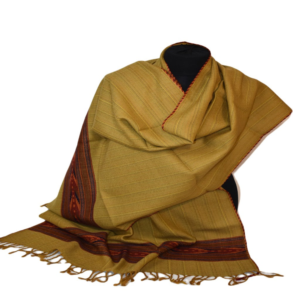 Sal Unisex confectionat din 100% Lana ( Yak & Merino ) -> Honey Mustard- Cod: YAKMAR10