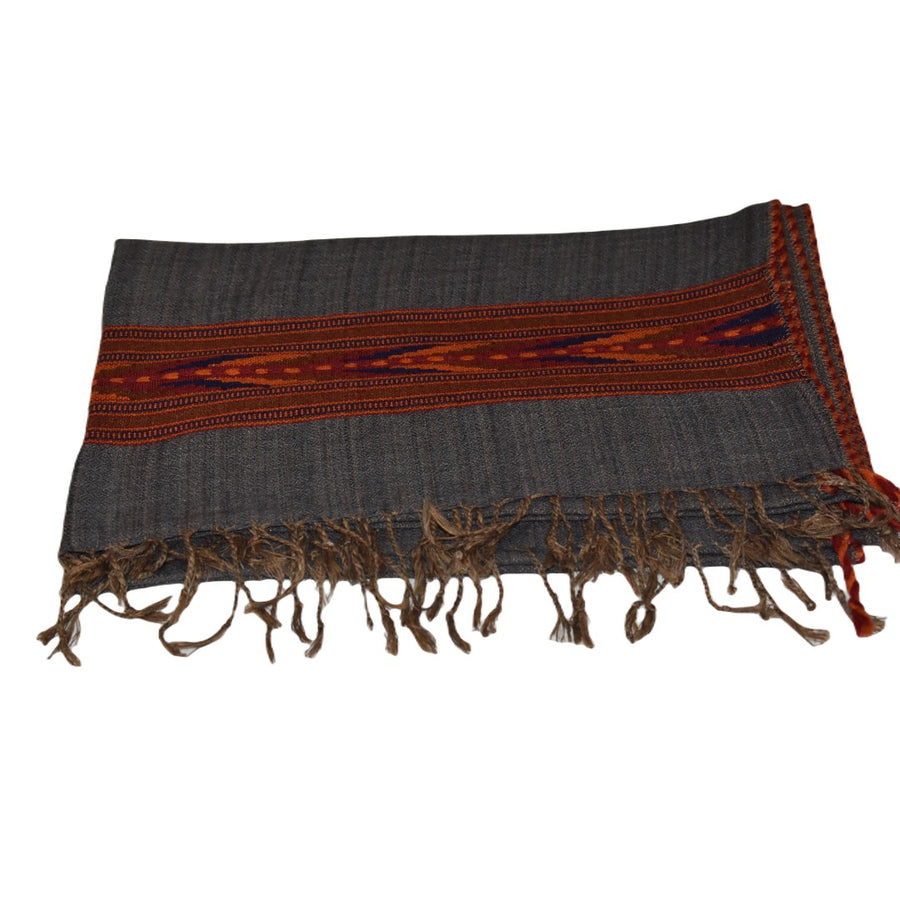 Sal Unisex confectionat din 100% Lana ( Yak & Merino ) ->Steel Gray/Capucino Hazelnut- Cod: YAKMAR11