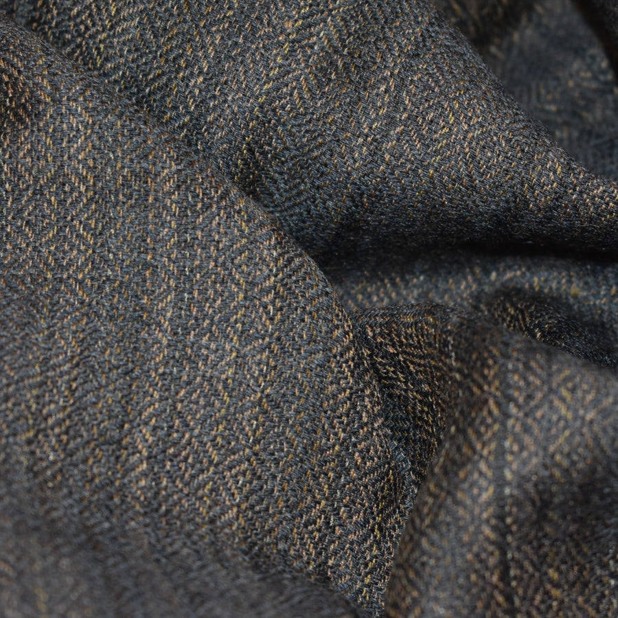 Sal Unisex confectionat din 100% Lana ( Yak & Merino ) ->Steel Gray/Capucino Hazelnut- Cod: YAKMAR11