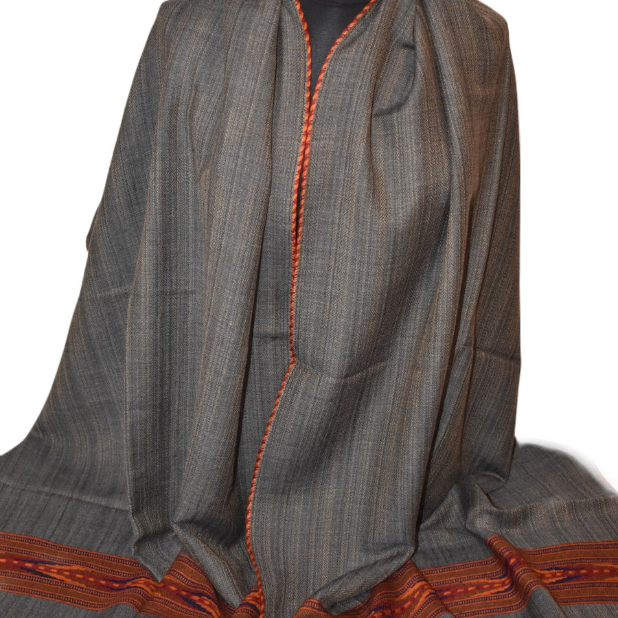 Sal Unisex confectionat din 100% Lana ( Yak & Merino ) ->Steel Gray/Capucino Hazelnut- Cod: YAKMAR11
