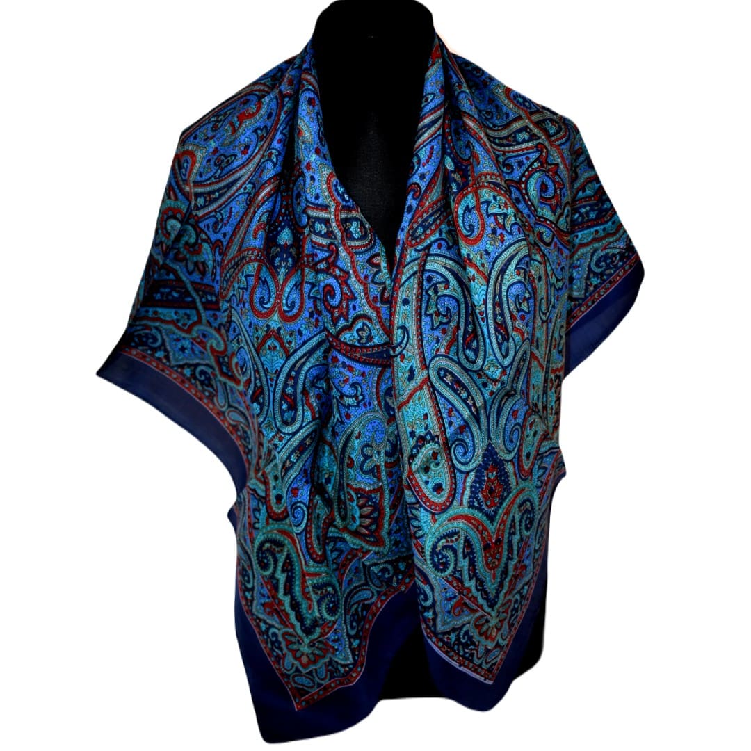 Esarfa Batic din 100% Matase Naturala (Heavy Silk - Matase Naturala Habotai) > Cod: M37 - Batic din Matase Naturala