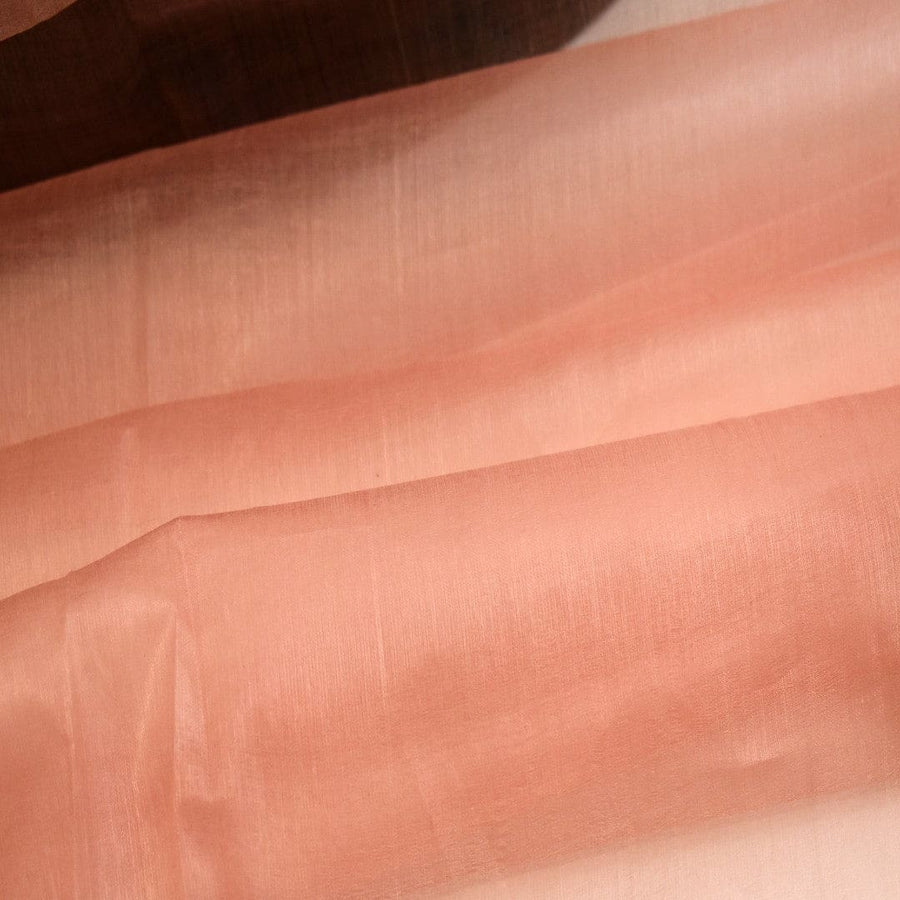 Esarfa din Matase Naturala Mulberry Silk - Coral (Cod: Mulberry 4) - esarfa matase naturala mulberry silk