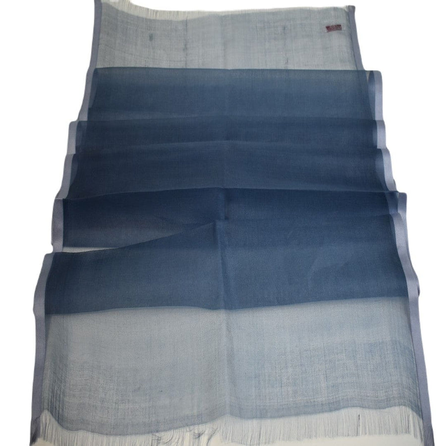 Esarfa din Matase Naturala Mulberry Silk - Indigo Blue (Cod: Mulberry 9) - esarfa matase naturala mulberry silk