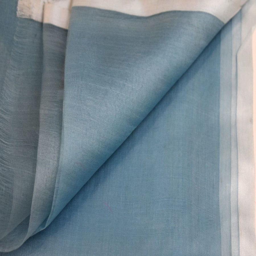 Esarfa din Matase Naturala Mulberry Silk - Sky Blue (Cod: Mulberry 6) - esarfa matase naturala mulberry silk