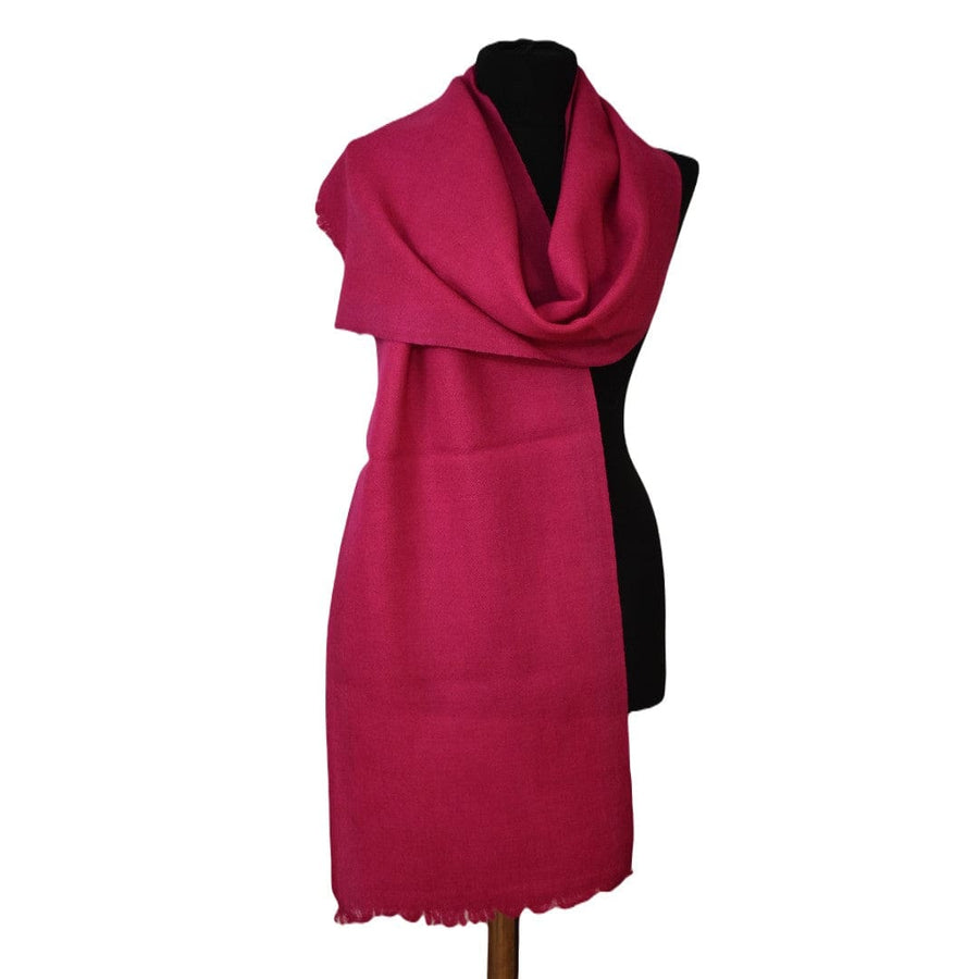 Esarfa-Fular Unisex din Lana de Yak & Merino - Magenta -> Cod: Yaknov1 - Esarfa Fular din lana de Yak & Merino
