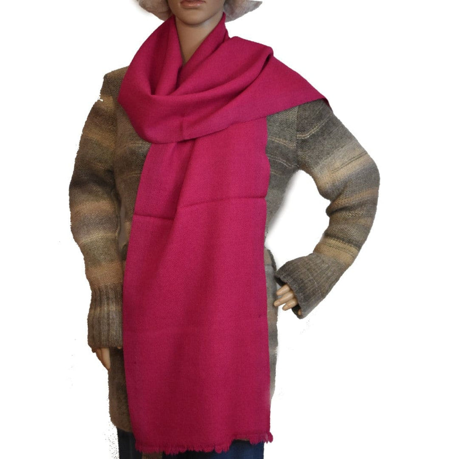 Esarfa-Fular Unisex din Lana de Yak & Merino - Magenta -> Cod: Yaknov1 - Esarfa Fular din lana de Yak & Merino