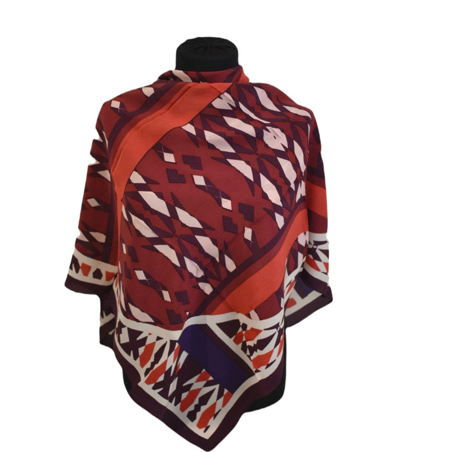 Esarfa Mare din 100% Matase Naturala (Crepe Silk) ->M12 - Batic din Matase Naturala