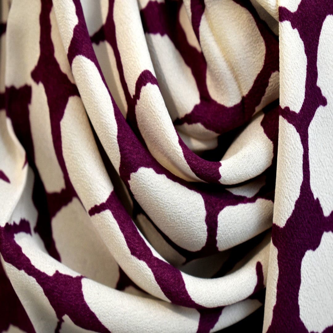 Esarfa Mare din 100% Matase Naturala (Crepe Silk) ->M34 - Esarfa Batic din Matase Naturala
