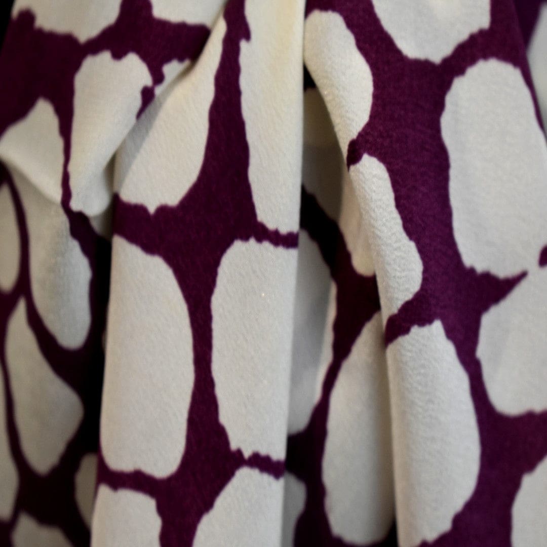 Esarfa Mare din 100% Matase Naturala (Crepe Silk) ->M34 - Esarfa Batic din Matase Naturala