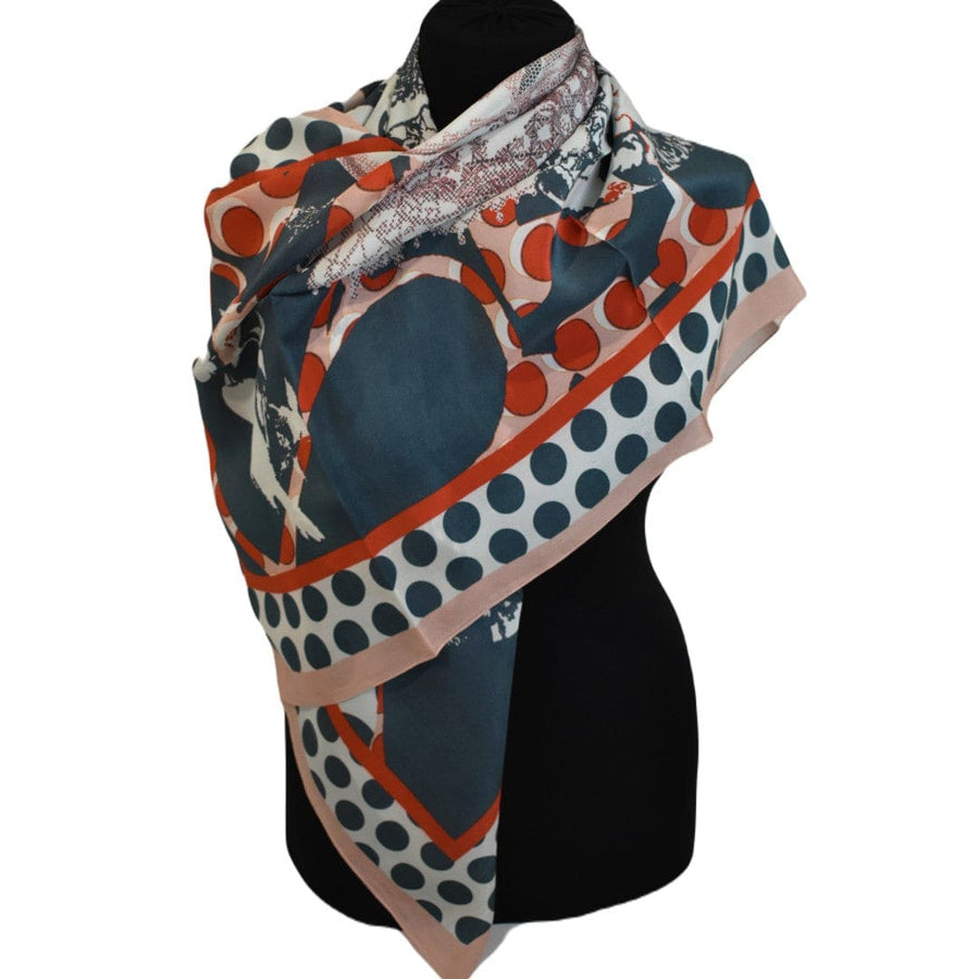 Esarfa Premium din Crepe de Matase Naturala -> Cod: M2 - esarfa sal din matase naturala
