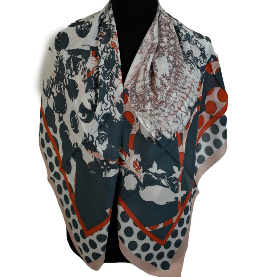 Esarfa Premium din Crepe de Matase Naturala -> Cod: M2 - esarfa sal din matase naturala