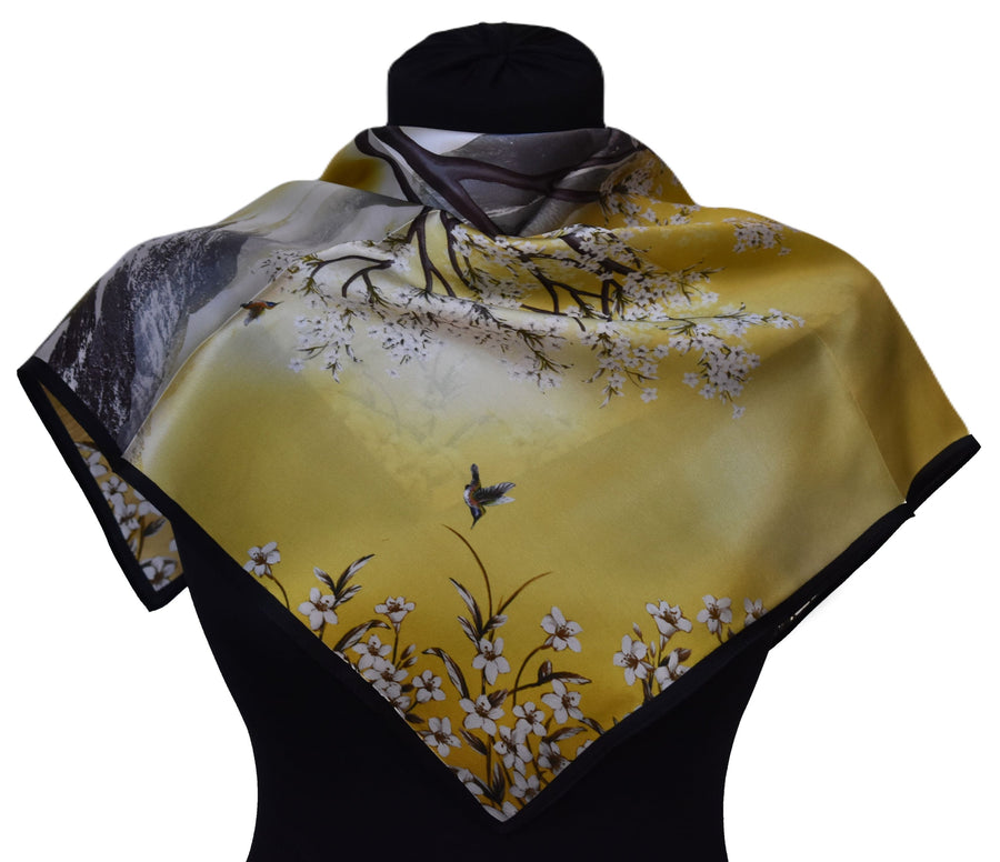 Esarfa Premium din Matase Naturala 100% - > Cod: Charmeuse5 - esarfa matase naturala charmeuse