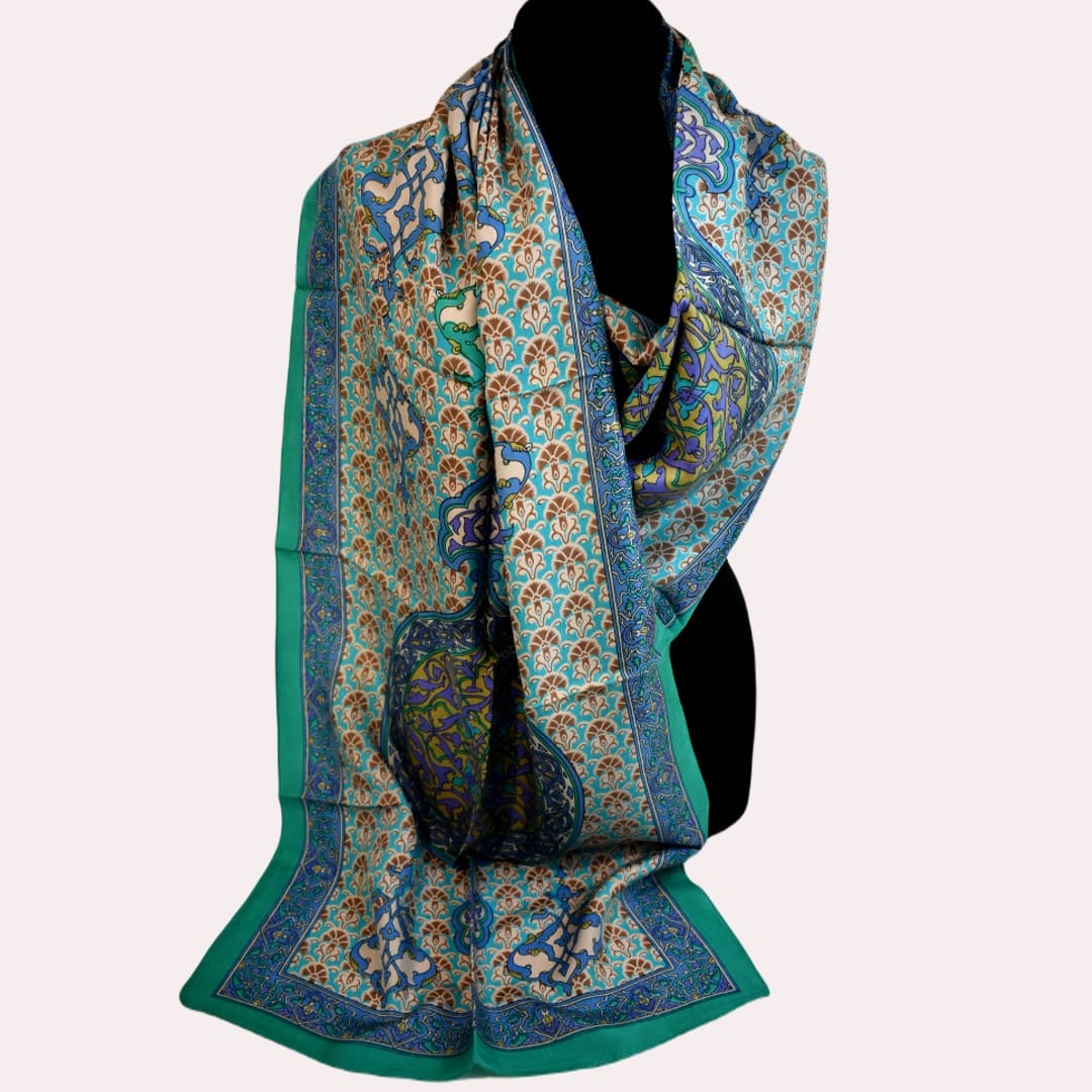 Esarfa-Sal din 100% Matase Naturala (Heavy Silk - Matase Naturala Habotai) ->Cod: M47 - esarfa sal din matase naturala
