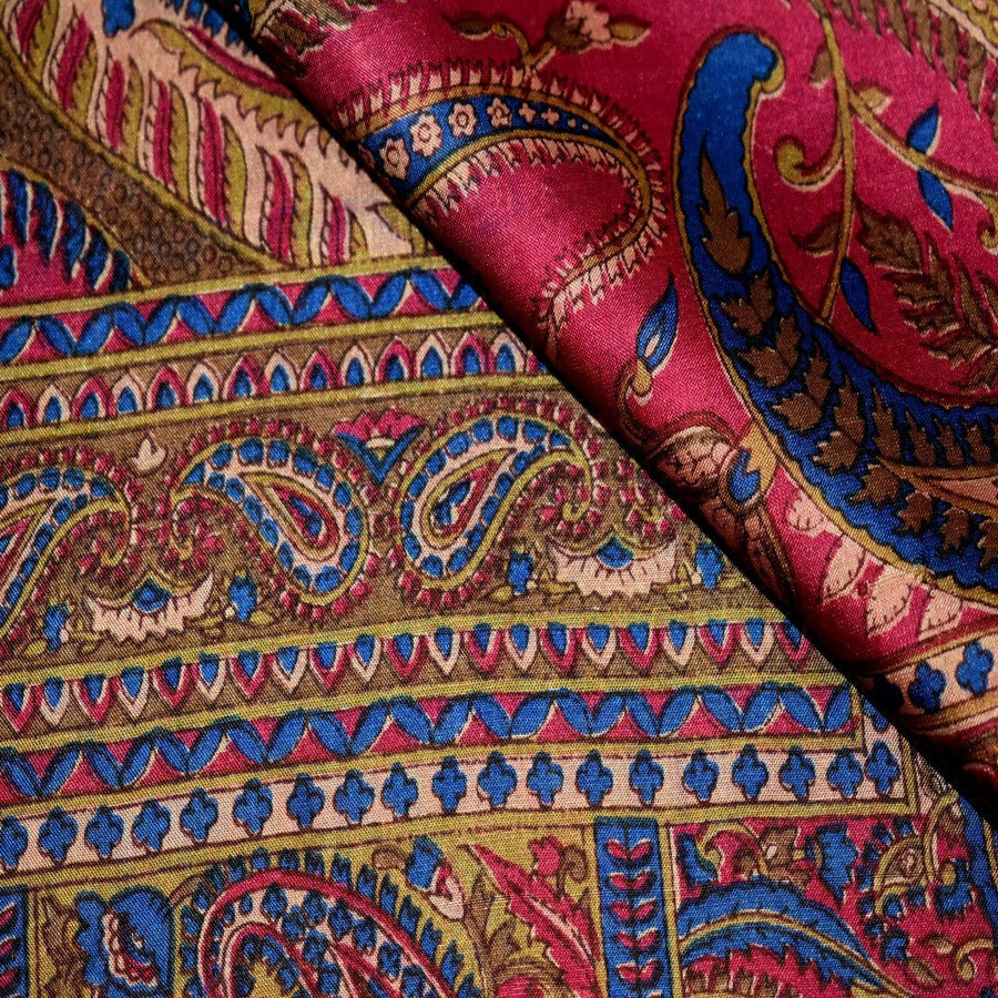 Esarfa-Sal din 100% Matase Naturala (Heavy Silk - Matase Naturala Habotai) ->Cod: M48 - esarfa sal din matase naturala Varanasi