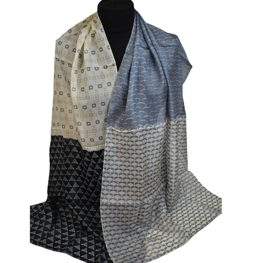 Esarfa-Sal din 100% Matase Naturala (Tabby Silk - Matase Naturala Tabby) ->Cod: Tabby02 - esarfa matase naturala tabby