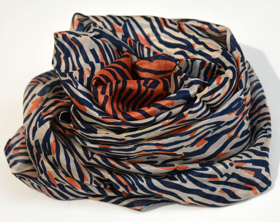 Esarfa-Sal din 100% Matase Naturala (Tabby Silk - Matase Naturala Tabby) ->Cod:Tab11