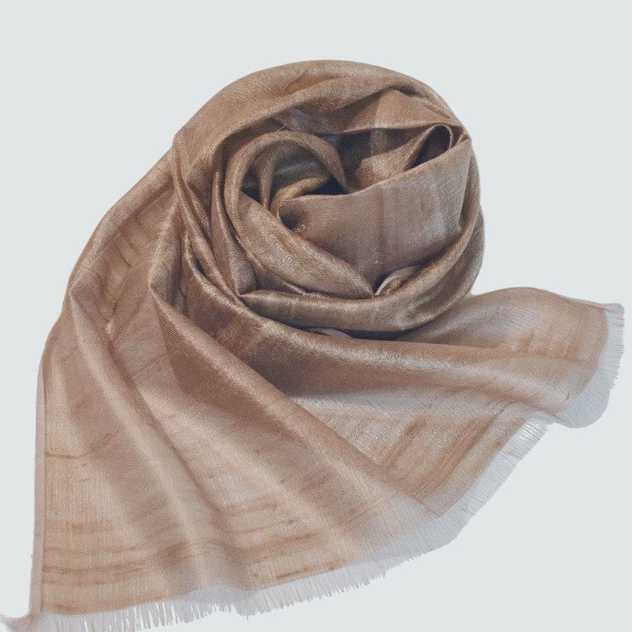 Esarfa-Sal din Matase Naturala Dupioni Raw Silk - Bej Nude -> Cod: Dupioni22 - esarfa sal din matase naturala dupioni raw silk
