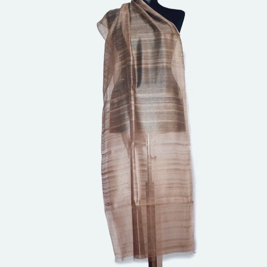 Esarfa-Sal din Matase Naturala Dupioni Raw Silk - Bej Nude -> Cod: Dupioni22 - esarfa sal din matase naturala dupioni raw silk