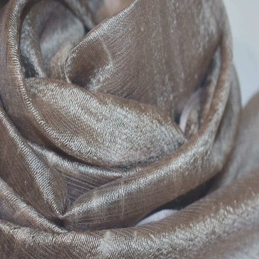 Esarfa-Sal din Matase Naturala Dupioni Raw Silk - Bej Nude -> Cod: Dupioni22 - esarfa sal din matase naturala dupioni raw silk