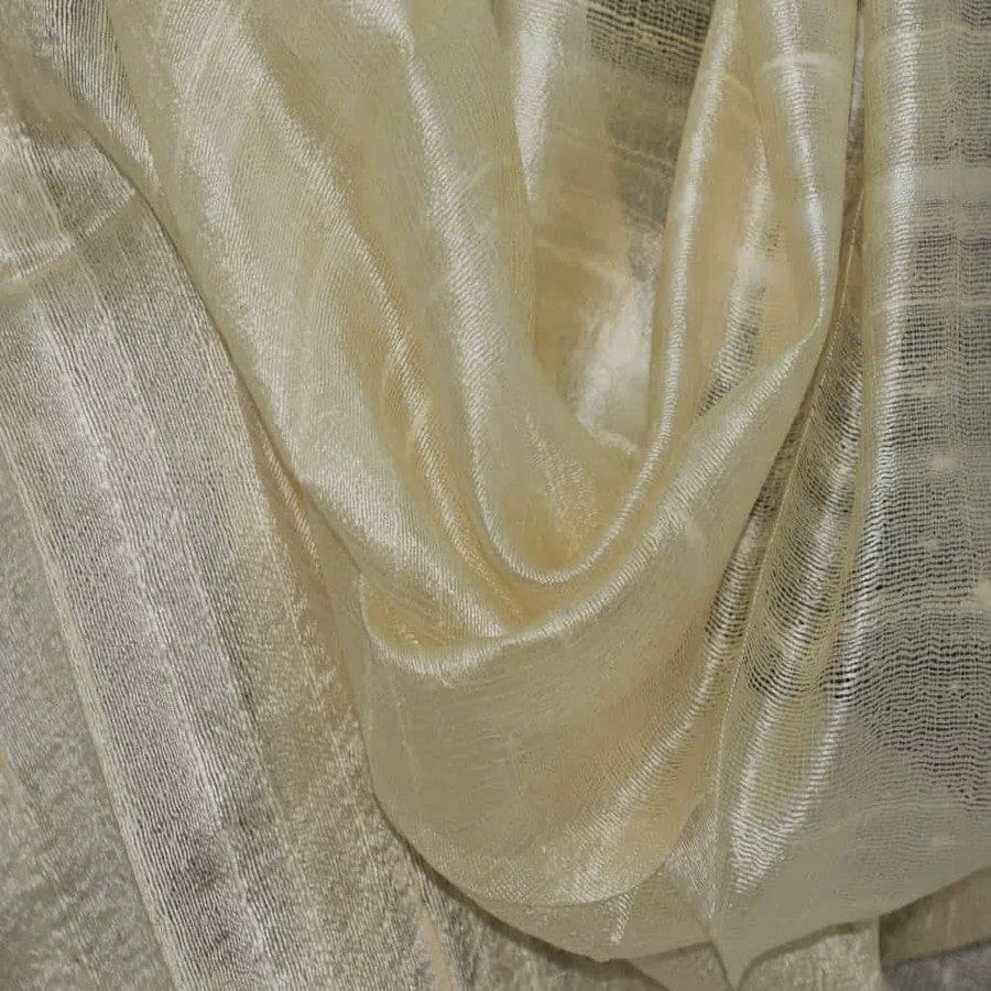 Esarfa-Sal din Matase Naturala Dupioni Raw Silk - Galben Pai -: Cod: Dupion3 - esarfa sal din matase naturala raw silk