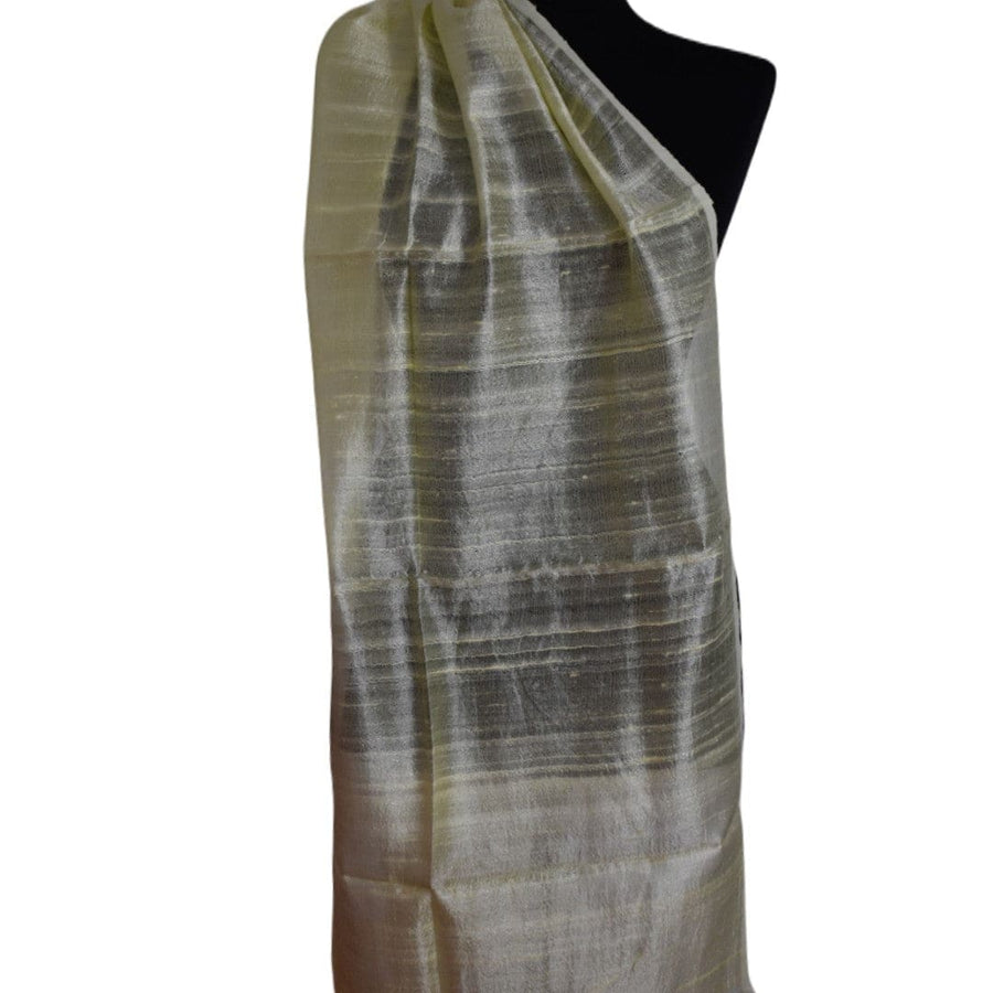 Esarfa-Sal din Matase Naturala Dupioni Raw Silk - Galben Pai -: Cod: Dupion3 - esarfa sal din matase naturala raw silk