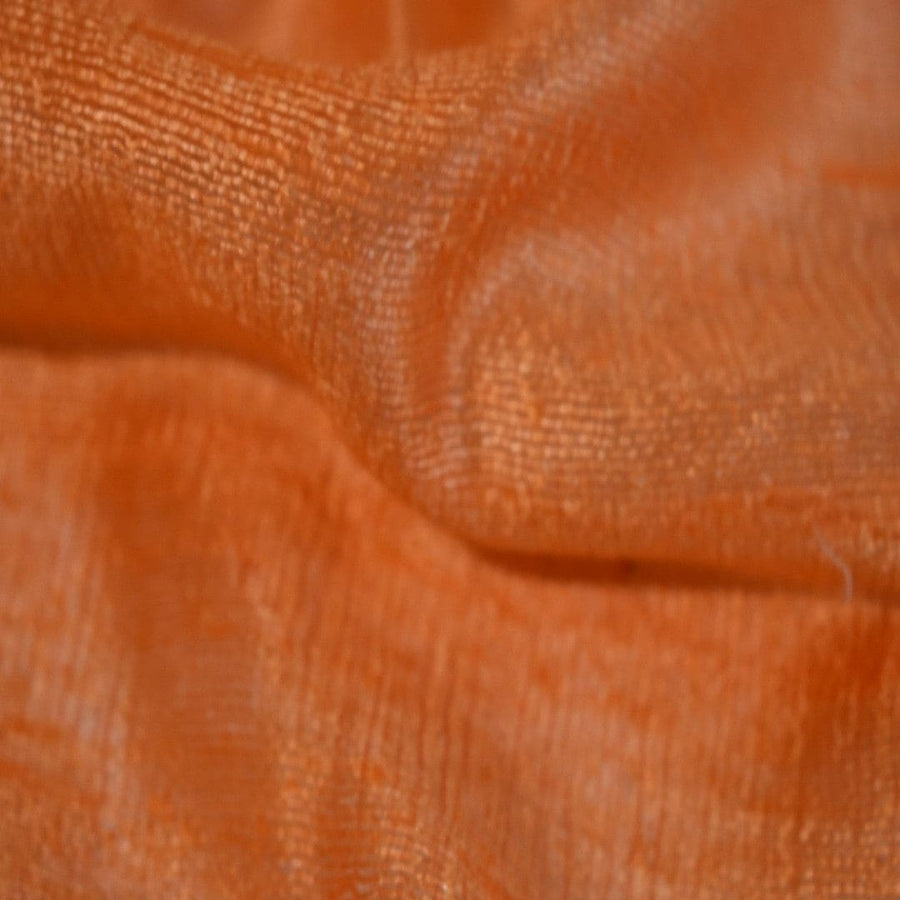 Esarfa-Sal din Matase Naturala Dupioni Raw Silk - Orange Safron -> Cod: Dupioni8 - esarfa sal din matase naturala dupioni raw silk
