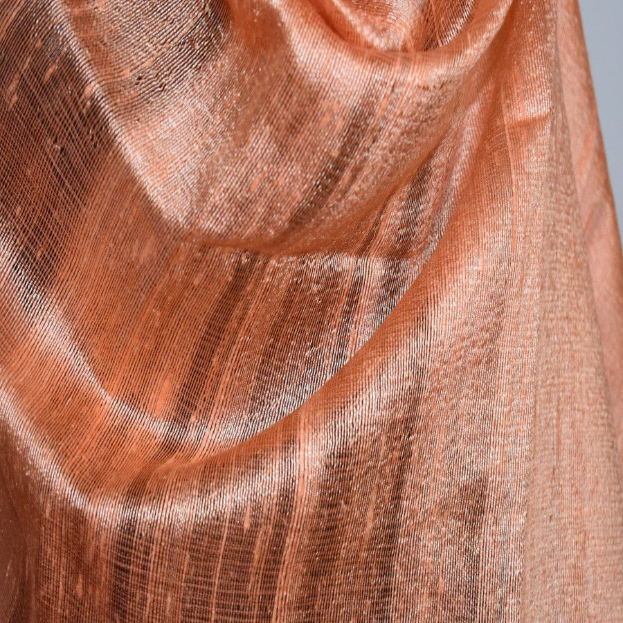 Esarfa-Sal din Matase Naturala Dupioni Raw Silk - Orange Safron -> Cod: Dupioni8 - esarfa sal din matase naturala dupioni raw silk