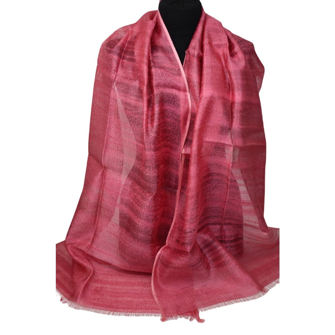Esarfa-Sal din Matase Naturala Dupioni Raw Silk - Rose Bud -> Cod: Dupioni10 - esarfa sal din matase naturala dupioni raw silk