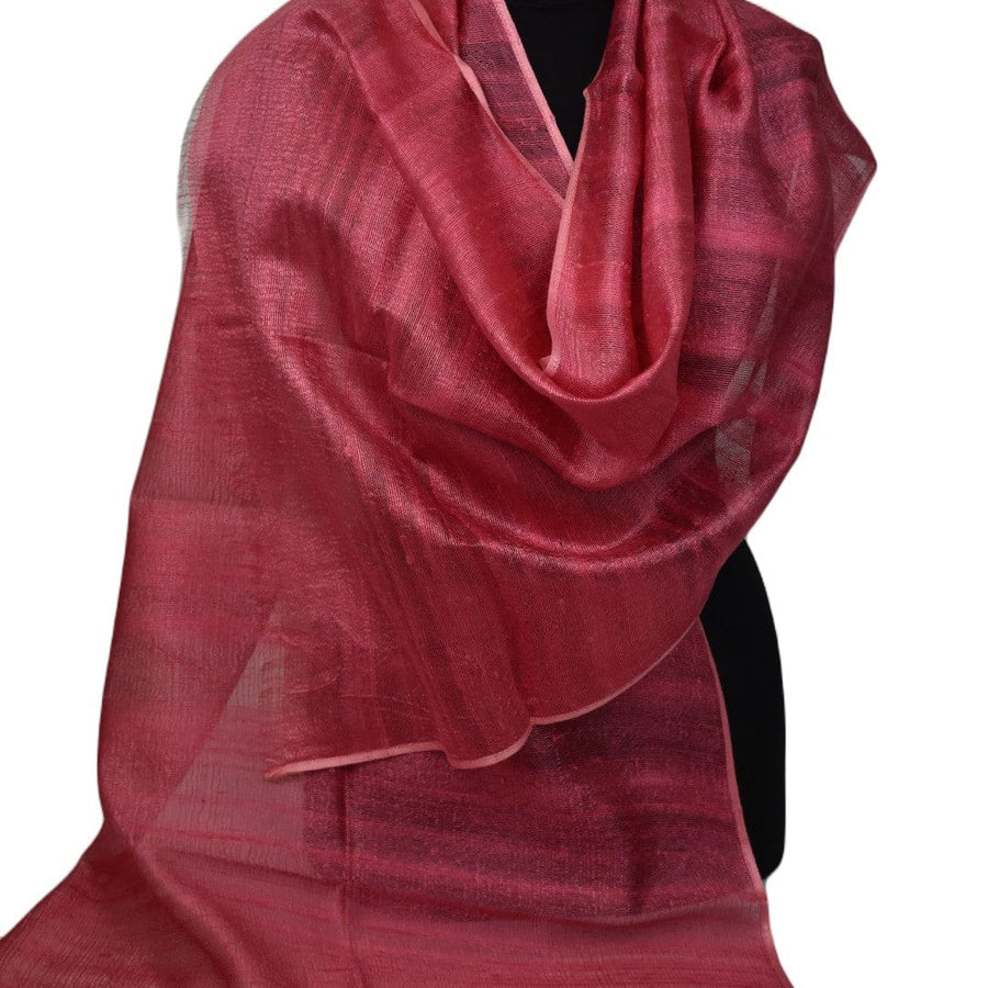 Esarfa-Sal din Matase Naturala Dupioni Raw Silk - Rose Bud -> Cod: Dupioni10 - esarfa sal din matase naturala dupioni raw silk