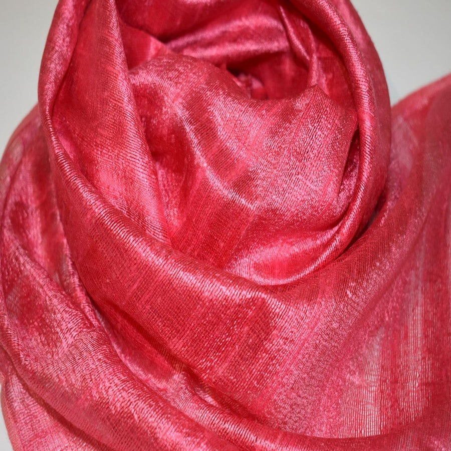 Esarfa-Sal din Matase Naturala Dupioni Raw Silk - Rose Bud -> Cod: Dupioni10 - esarfa sal din matase naturala dupioni raw silk