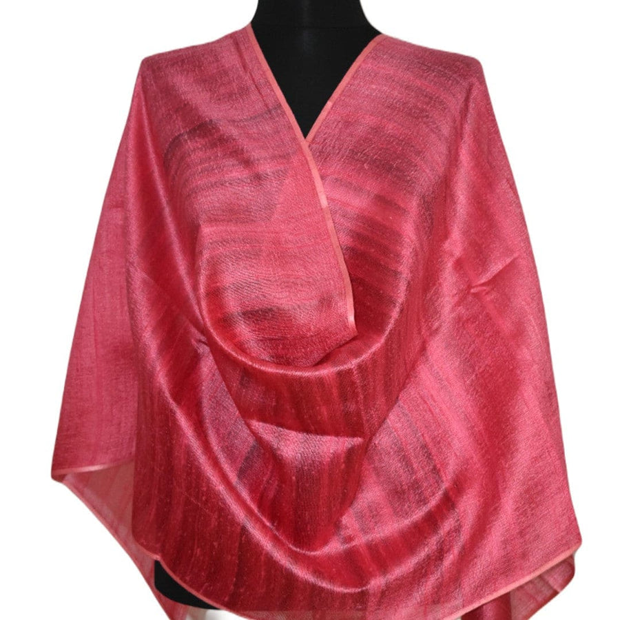 Esarfa-Sal din Matase Naturala Dupioni Raw Silk - Rose Bud -> Cod: Dupioni10 - esarfa sal din matase naturala dupioni raw silk