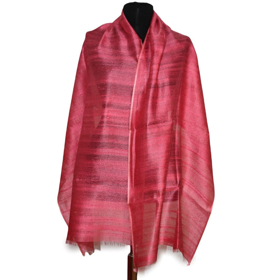 Esarfa-Sal din Matase Naturala Dupioni Raw Silk - Rose Bud -> Cod: Dupioni10 - esarfa sal din matase naturala dupioni raw silk