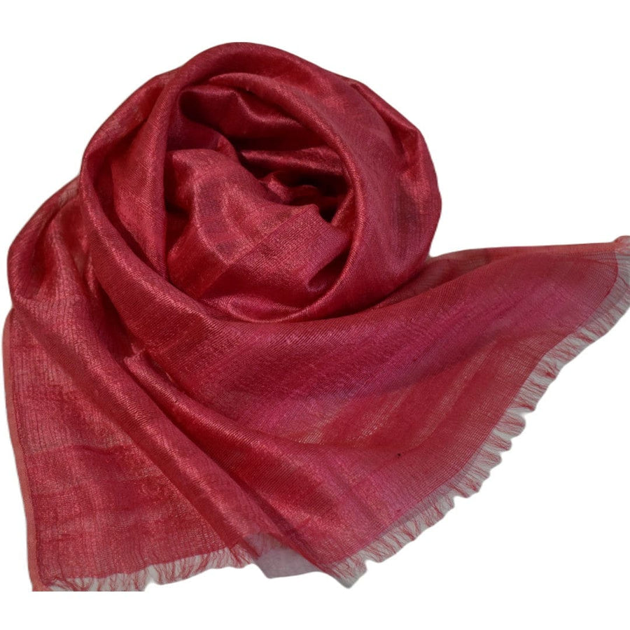 Esarfa-Sal din Matase Naturala Dupioni Raw Silk - Rose Bud -> Cod: Dupioni10 - esarfa sal din matase naturala dupioni raw silk