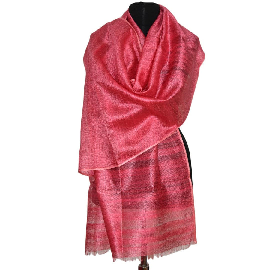 Esarfa-Sal din Matase Naturala Dupioni Raw Silk - Rose Bud -> Cod: Dupioni10 - esarfa sal din matase naturala dupioni raw silk