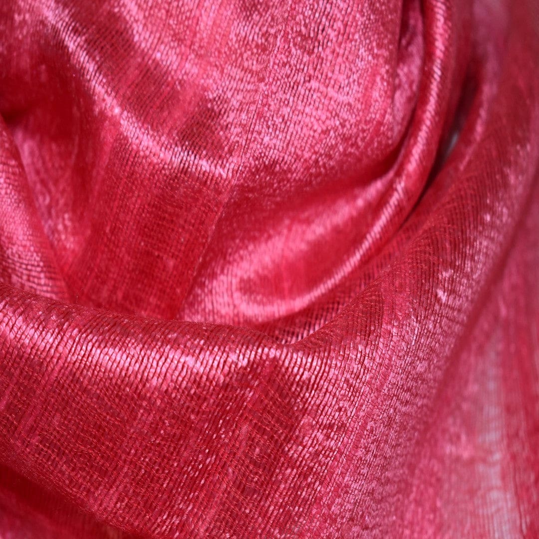 Esarfa-Sal din Matase Naturala Dupioni Raw Silk - Rose Bud -> Cod: Dupioni10 - esarfa sal din matase naturala dupioni raw silk