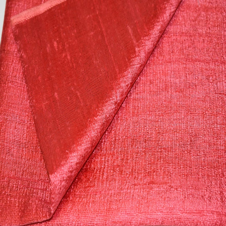 Esarfa-Sal din Matase Naturala Dupioni Raw Silk - Rosu Prafuit -> Cod:Dupion4 - esarfa sal din matase naturala dupioni raw silk