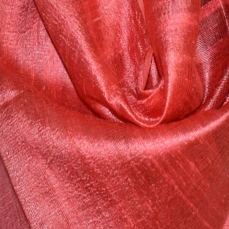 Esarfa-Sal din Matase Naturala Dupioni Raw Silk - Rosu Prafuit -> Cod:Dupion4 - esarfa sal din matase naturala dupioni raw silk