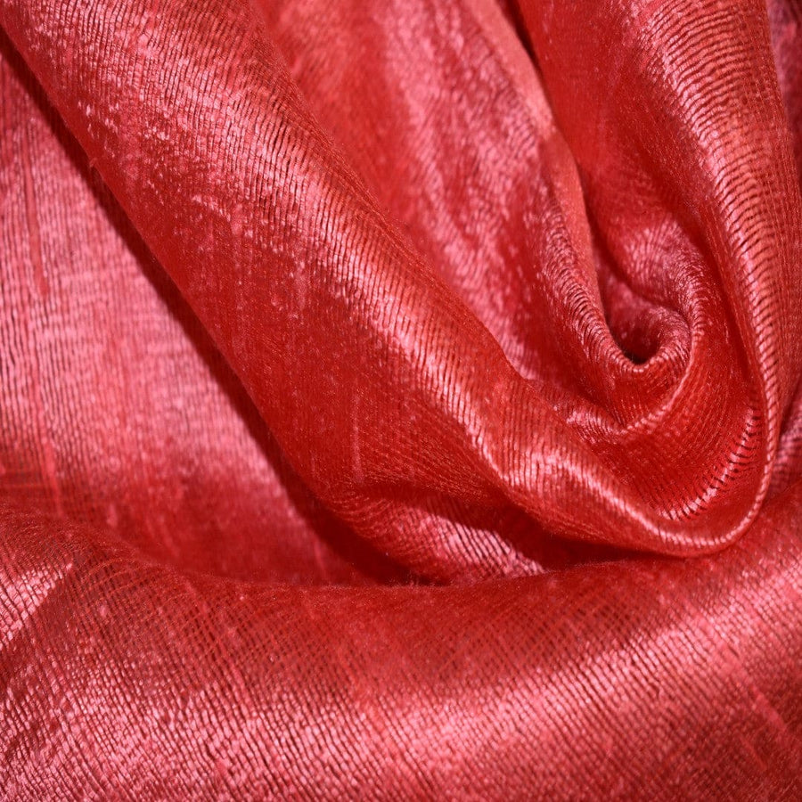 Esarfa-Sal din Matase Naturala Dupioni Raw Silk - Rosu Prafuit -> Cod:Dupion4 - esarfa sal din matase naturala dupioni raw silk