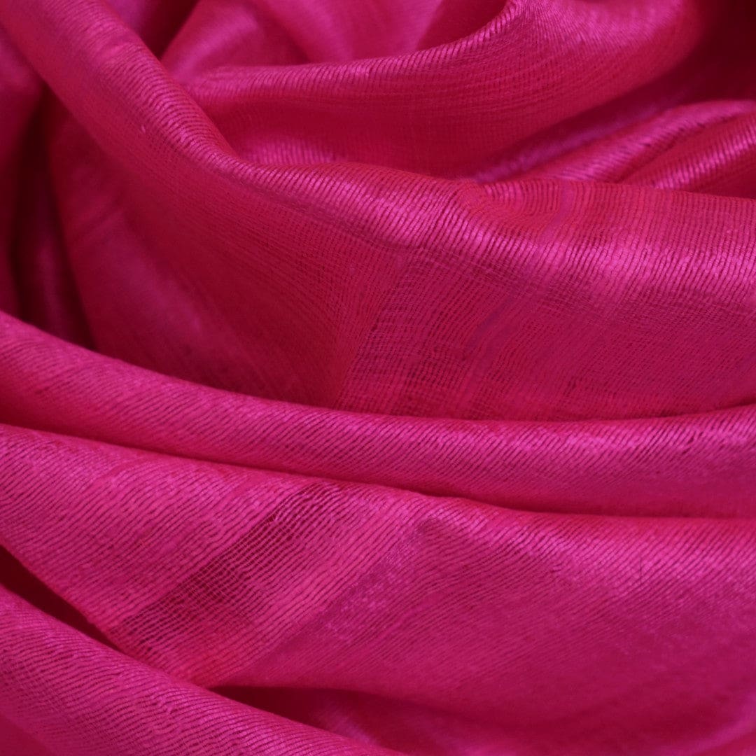 Esarfa-Sal din Matase Naturala Dupioni Raw Silk -Roze Magenta -> Cod: DupionSilk2 - esarfa sal din matase naturala dupioni raw silk