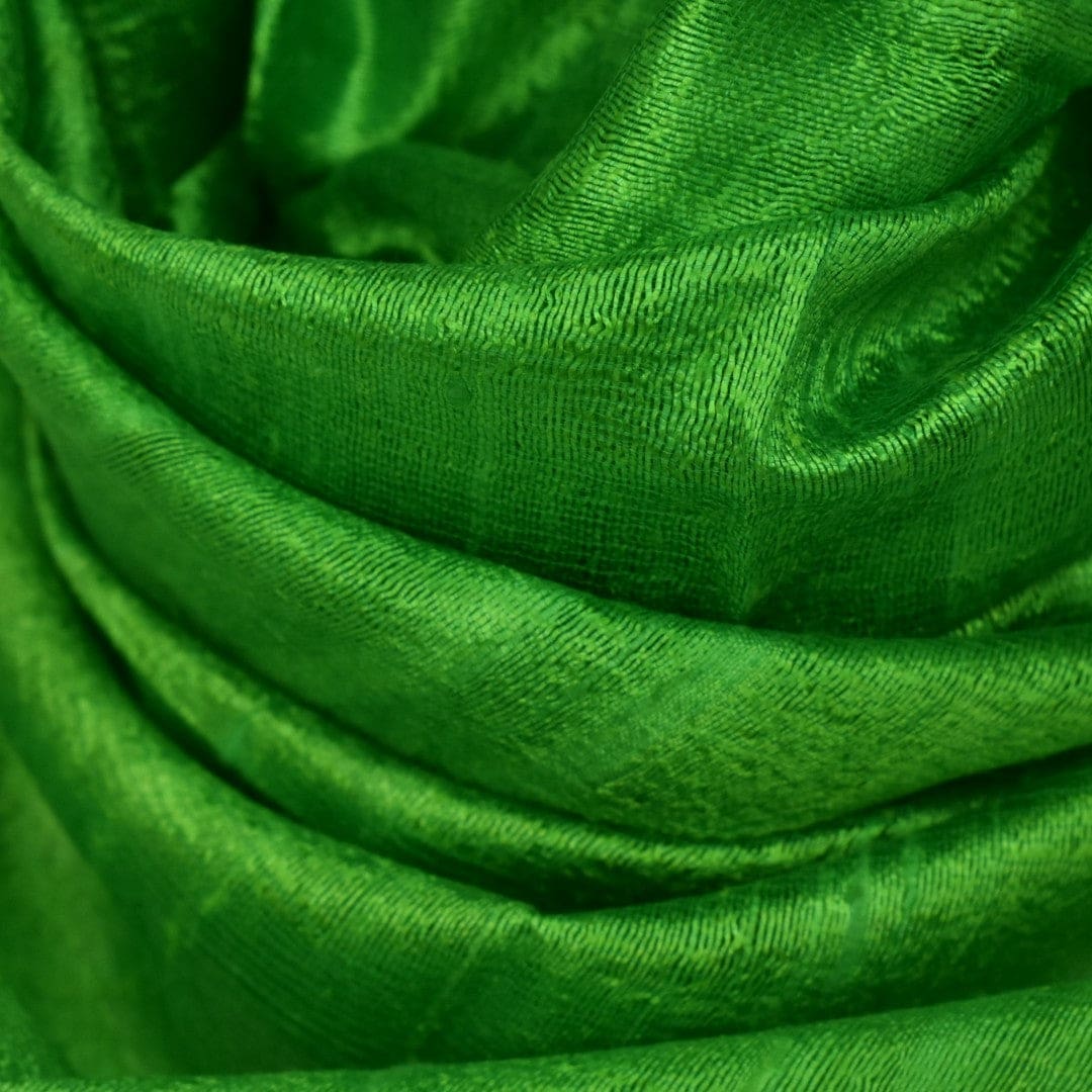 Esarfa-Sal din Matase Naturala Dupioni Raw Silk - Verde Iarba -> Cod:Dupion45 - esarfa sal din matase naturala dupioni raw silk