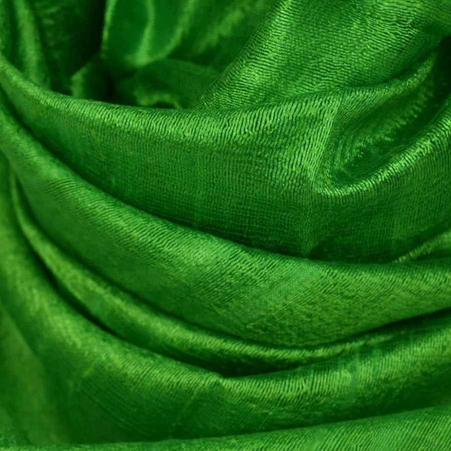 Esarfa-Sal din Matase Naturala Dupioni Raw Silk - Verde Iarba -> Cod:Dupion45 - esarfa sal din matase naturala dupioni raw silk