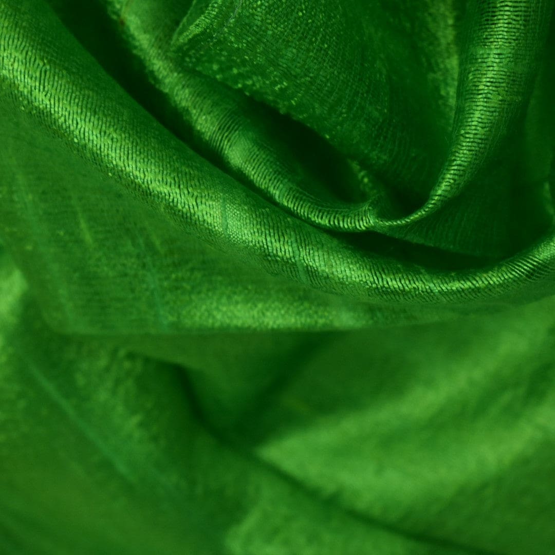 Esarfa-Sal din Matase Naturala Dupioni Raw Silk - Verde Iarba -> Cod:Dupion45 - esarfa sal din matase naturala dupioni raw silk