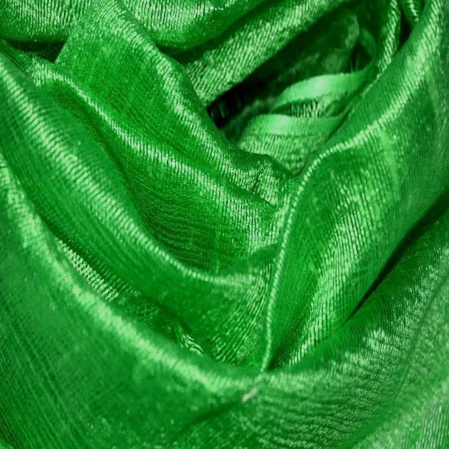 Esarfa-Sal din Matase Naturala Dupioni Raw Silk - Verde Iarba -> Cod:Dupion45 - esarfa sal din matase naturala dupioni raw silk