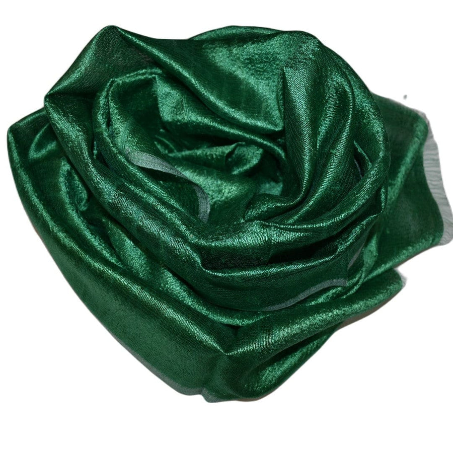 Esarfa-Sal din Matase Naturala Dupioni Raw Silk - Verde Smarald -> Cod:Dupion46 - esarfa sal din matase naturala dupioni raw silk